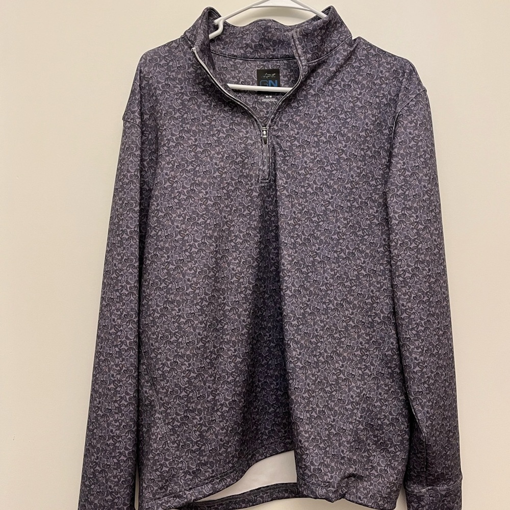 GREG Norman Men’s Gray 1/4 Zip Sweater